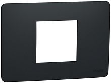 Рамка горизонтальная Schneider Electric Unica Modular 1-м. 2 мод. антрацит картинка